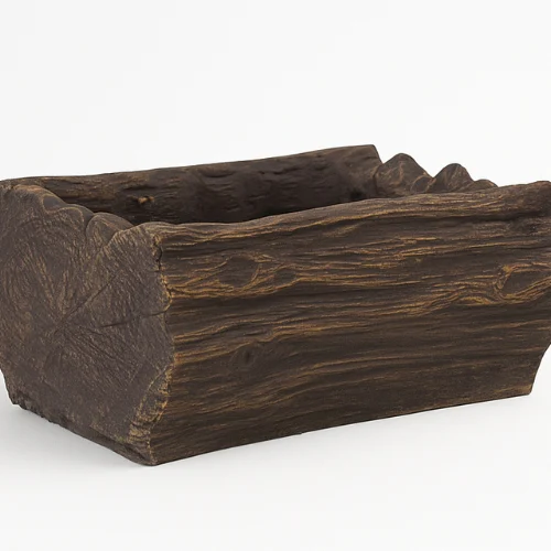 donica betonowa o imitacji drewna