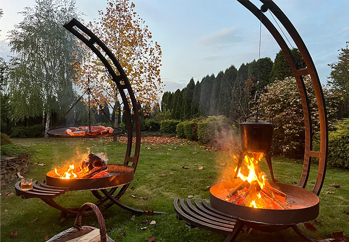 grill metalowy ogniskowy
