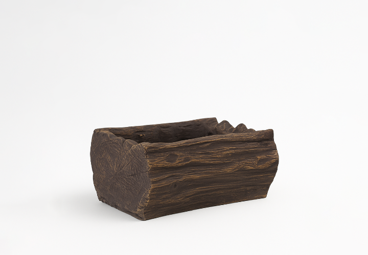 donica o imitacji drewna