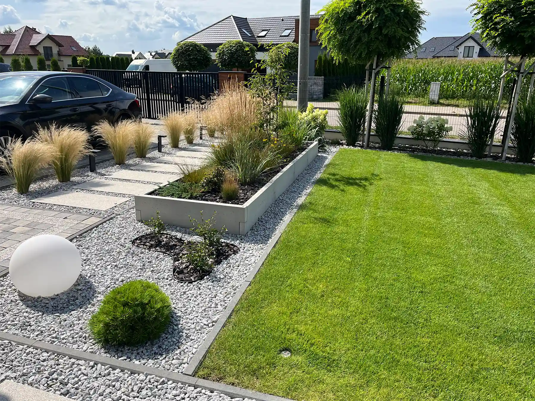 donica betonowa nowoczesna rabata