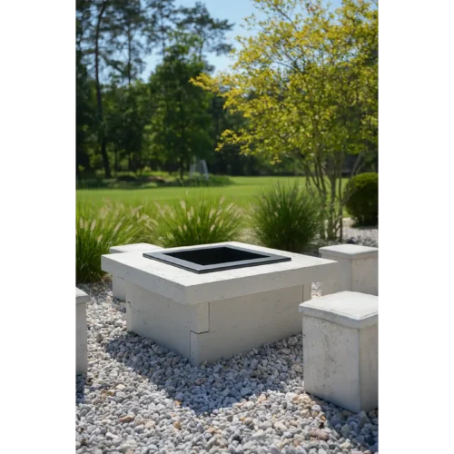 nowoczesne palenisko ogrodowe