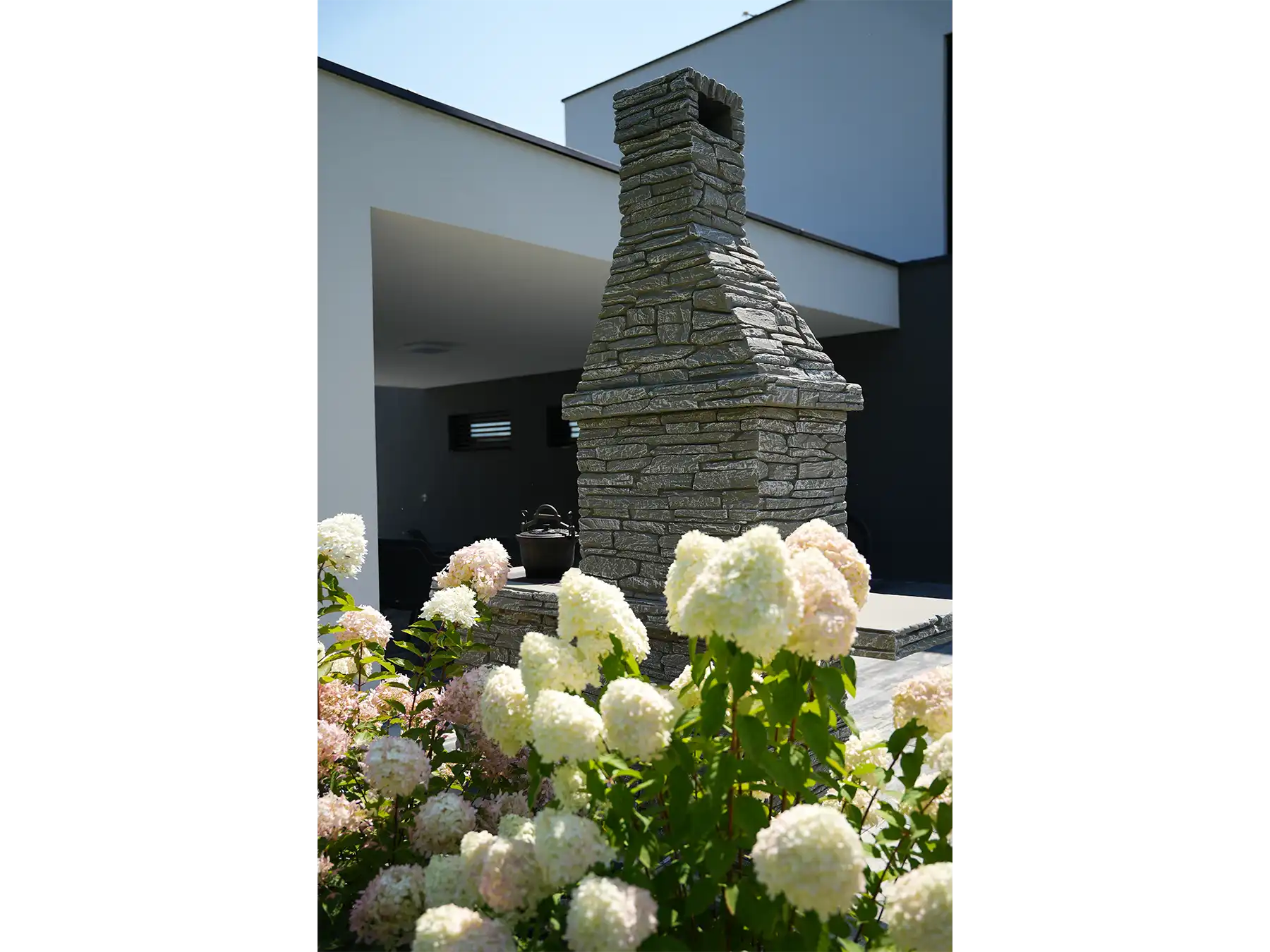 grill o imitacji kamienia