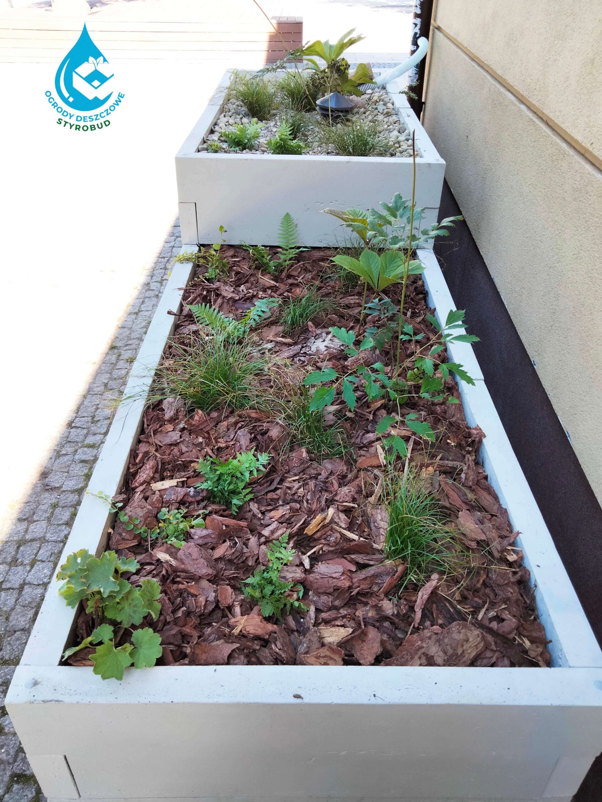 ogród deszczowy warstwy wypełnienia