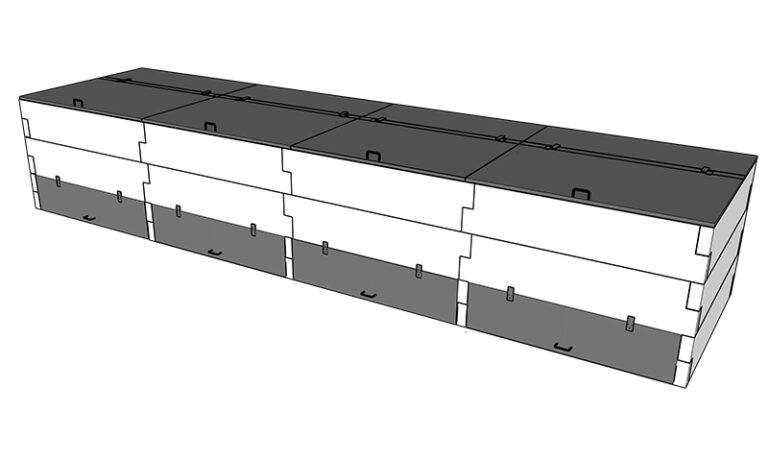 kompostownik 4 komorowy