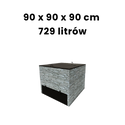 90 x 90 x 90 cm - 729 Litrów