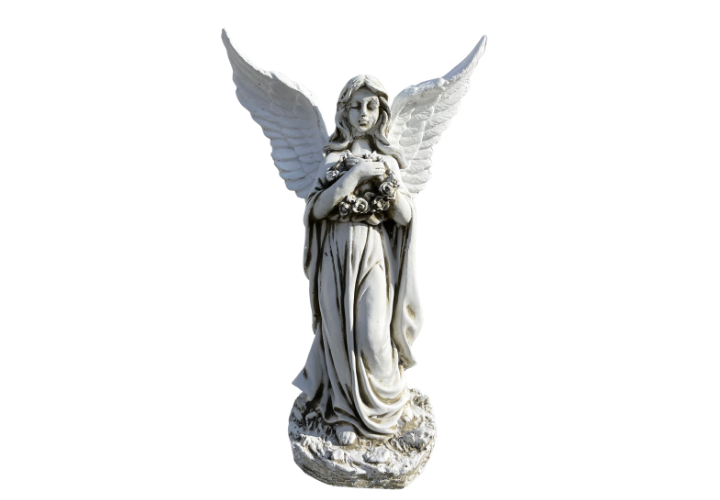 figurka anioł szary