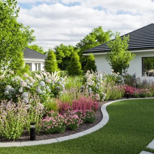 obrzeże trawnikowe betonowe