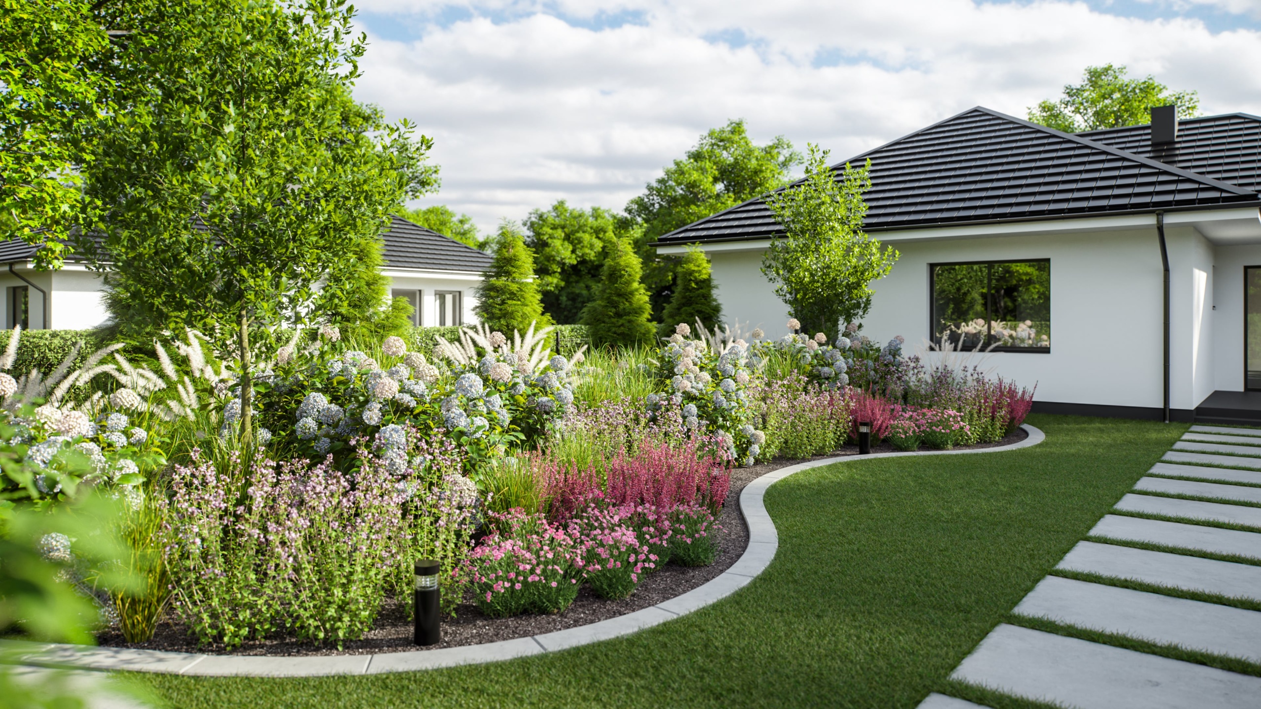 obrzeże trawnikowe betonowe