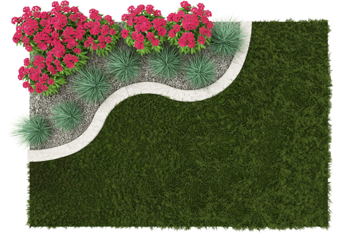 aranzacja obrzeze betonowe