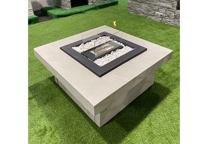 palenisko betonowe z wkładem na biopaliwo