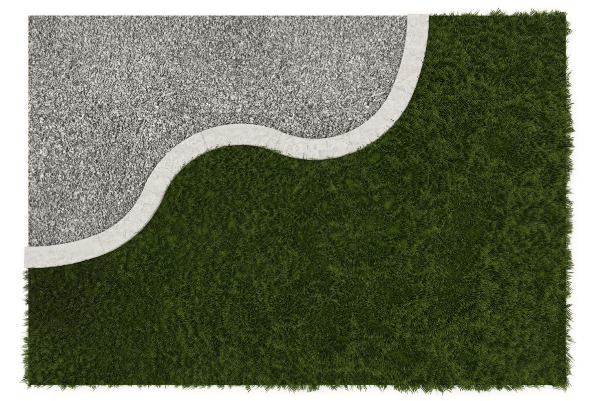 obrzeże trawnikowe inspiracja