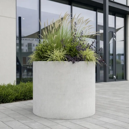 duże donice betonowe miejskie