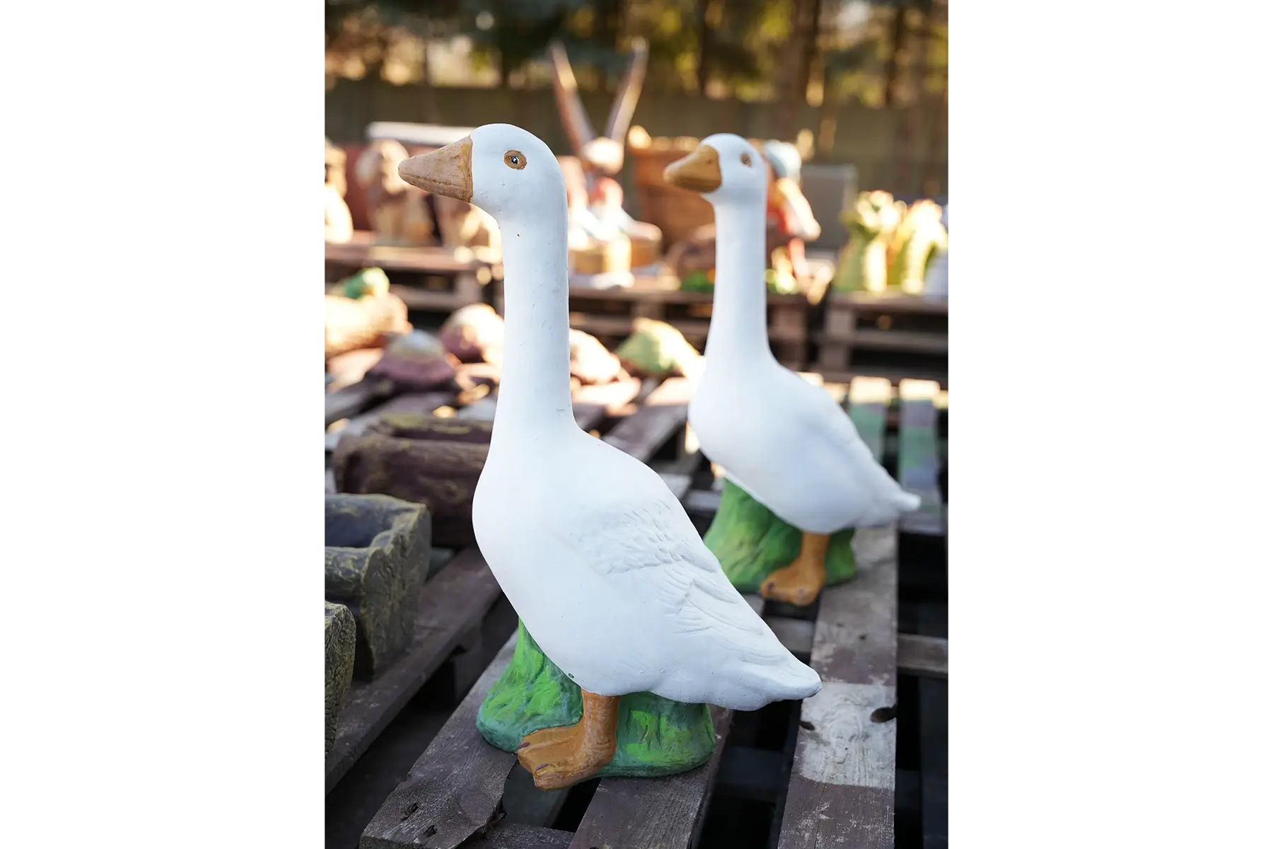 figura betonowa gęś