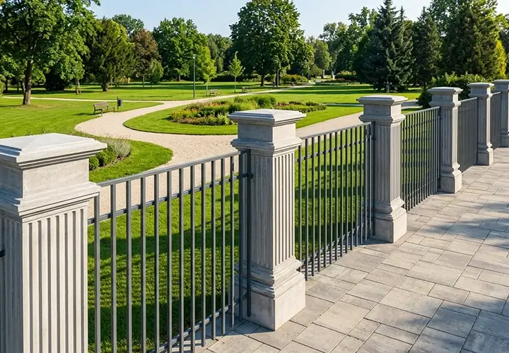 betonowy słupek ogrodzeniowy