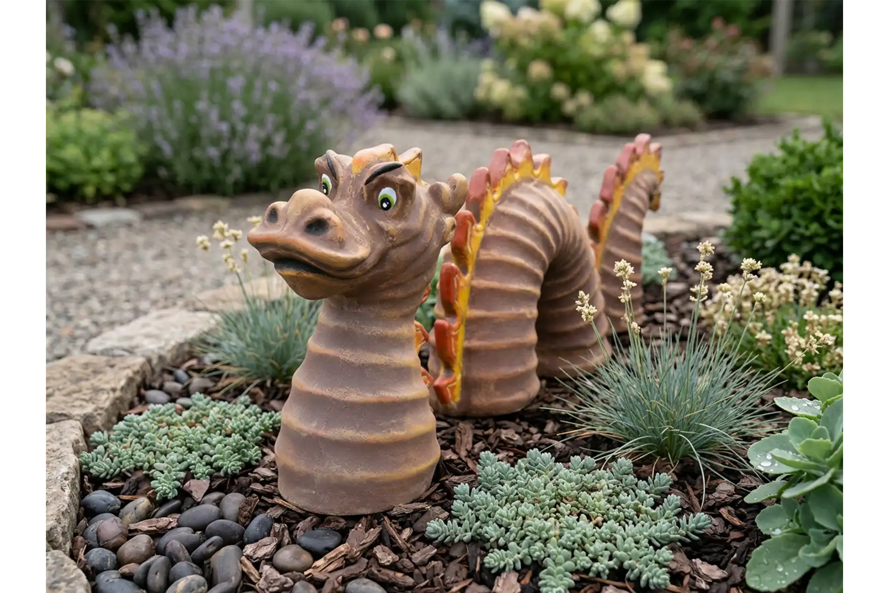 figura smoka do ogrodu japonskiego