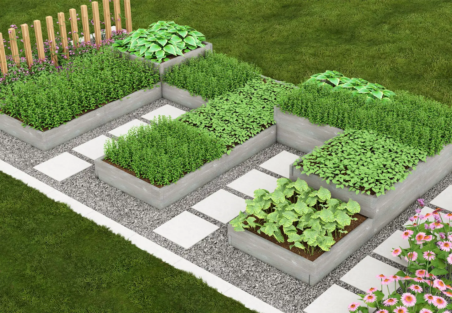 gotowy ogród warzywny realizacja